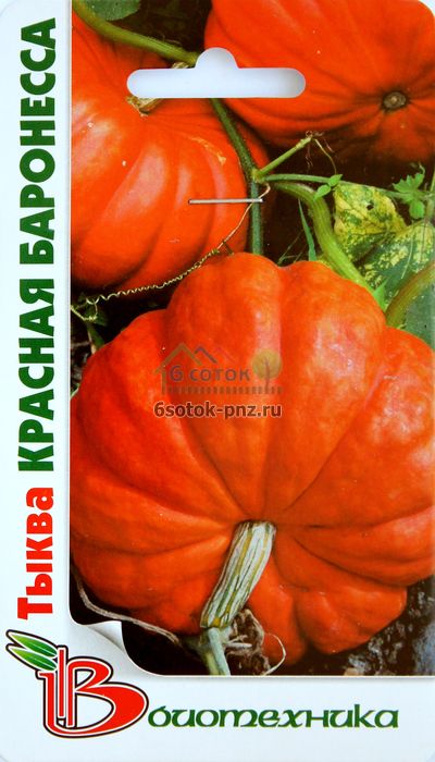 Тыква Красная Баронесса описание сорта, фото, отзывы и выращивание